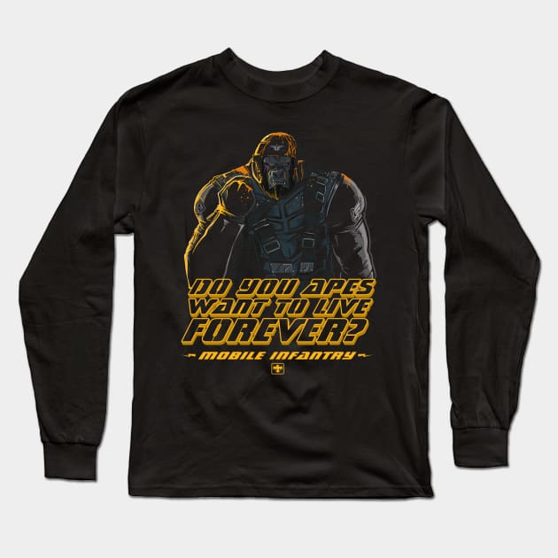 You Apes Long Sleeve T-Shirt by AndreusD